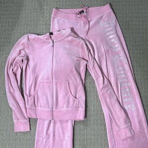 Juicy couture tracksuit pink 2000s jacket
